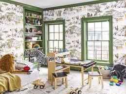 Large room for the kids with climbing wall, super slide, tv, chalk boards, rocking horse, etc. 30 Epic Playroom Ideas Fun Playroom Decorating Tips