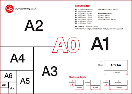 a guide to paper sizes when designing a brochure