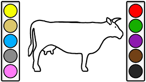 These pages show some of the scenes of what farm life might belike farm life coloring pages are fun to print and color and have a discussion about what is happening within each scene. Coloring Page For Kids With Big Cow Colouring Book For Children Youtube