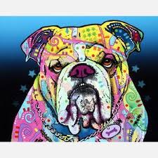 Bulldog Bulldog Art Dog Art Animal Canvas