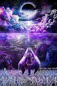 Purple galaxy universe nebula violet indigo sunshine on. Google Anime Galaxy Hatsune Miku Hatsune