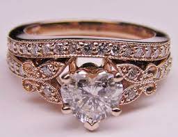 Engagement Ring Heart Shape Diamond Butterfly Vintage Engagement Ring Setting Matching Wedding Ba Cincin Perkawinan Cincin Tunangan Cincin Tunangan Berlian