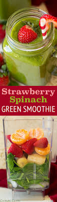 Strawberry Spinach Green Smoothie Cooking Classy Fresh Fruit Smoothies Smoothie Recipes Healthy Best Healthy Smoothie Recipe