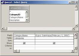 Ms Access Datevalue Function