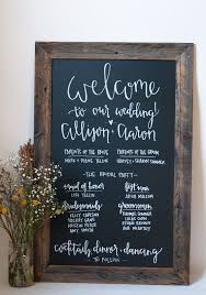 Chalkboard Wedding Program 23x35 Rustic By Chalkfulloflove Chalkboard Wedding Program Wedding Programs Chalkboard Wedding