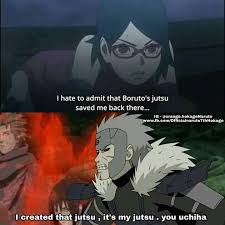 Haha Shadow Clones Is A Jutsu Of Tobirama Sarada The Same Mistake As Naruto Gatinho Kawaii Anime Ciranda Cirandinha