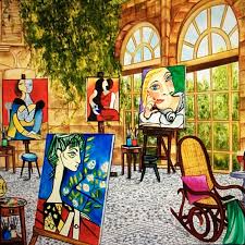 Picasso Print Pablo Picasso Art Print Picasso S Rocking Etsy In 2021 Famous Artists Paintings Art Puzzle Art