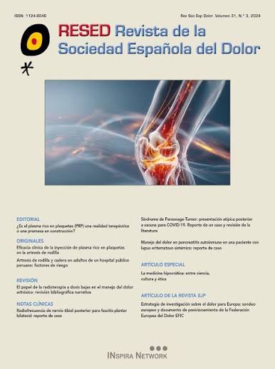 Revista de la Sociedad Espa&ntilde;ola del Dolor (SED) - Dialnet