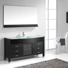 Wyndham collection andover 36 inch single bathroom vanity in white, no countertop, no sink, 28 inch mirror. Agate 55 Inch Espresso Vanity Ak Trading