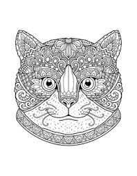 See more ideas about cat mandala, mandala, cat art. Premium Vector Cat Head Mandala Coloring Book
