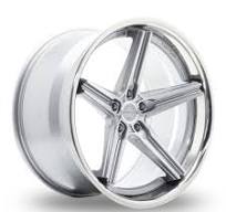 21" Concaver CVR9 Brushed Titanium Wider Rear Alloy Wheels