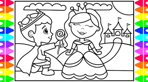 How To Draw A Princess And A Prince For Kids Princess And Prince Drawing And Coloring Book Youtube Get your free printable princess coloring pages at allkidsnetwork.com. how to draw a princess and a prince for kids princess and prince drawing and coloring book