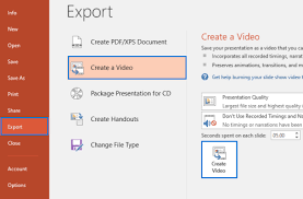 Highlight your mouse cursor with customized size and color to make your step 6 click create video, then the recorded powerpoint presentation with your audio narrations will be saved as a video in the same folder as. How To Save Powerpoint Presentations As Video Format My Microsoft Office Tips