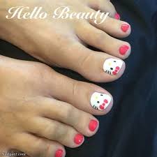 100 Hello Kitty Cat Paw Prints Toe Nail Art Design Toe Nail Art Toe Nails Cat Paw Print