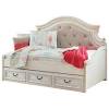 White wood ikea bedroom furniture queen bed, dresser, nightstand great condition. 1