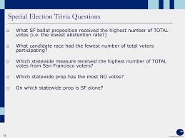 Read on for some hilarious trivia questions that will make your brain and your funny bone work overtime. Ppt Special Election Post Election Presentation Powerpoint Presentation Id 5334346