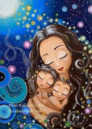 Maternity Art Two Sons Print Brothers Decor Mother And Etsy Angel Baby Art Mother Art Mother Daughter Art