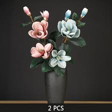 Check spelling or type a new query. Home Decor 1 16m Artificial Fake Magnolia Flowers Real Touch Latex Bouquet Party Home Decor Floral Decor