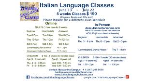 Classes | Italian Language Classes