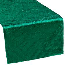 Velvet Table Runner Emerald Green Green Wedding Decorations Green Wedding Centerpieces Emerald Green Weddings