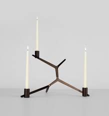Agnes Candelabra Table 3 Candles Bronze Designed By Lindsey Adelman For Roll Hill Metal Candelabra Roll Hill Candle Projects