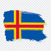 The flag of the åland islands (finnish: Vector Country Flag Of The Aland Islands Vector World Flags