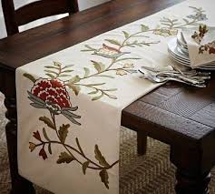 Multi Crewel Embroidered Table Runner Embroidered Table Runner Table Runners Holiday Table Runner