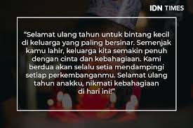 Kalau bunda bingung mau mengucapkan apa ketika ayahnya berulang tahun, berikut haibunda berikan referensi ucapan ulang tahun. 10 Ucapan Selamat Ulang Tahun Untuk Anak Yang Menyentuh Hati