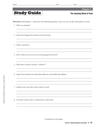 There can be even more links to any food chain. The Amazing World Of Food Chapter 1 Study Guide Answers Fill Online Printable Fillable Blank Pdffiller