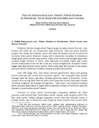 Jenis jenis kasus bernuansa politik. Doc Politik Kebangsaan Dan Potret Perda Syariah Di Indonesia Studi Kasus Bulukumba Dan Cianjur Syafuan Rozi Academia Edu
