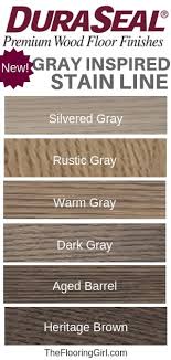 New Gray Blended Hardwood Stains By Duraseal The Flooring Girl