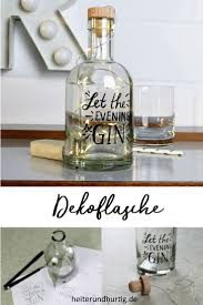 Beleuchtete Dekoflasche Mit Lettering Heiterundhurtig De Glasflaschen Dekorative Flaschen Flaschen Dekoration