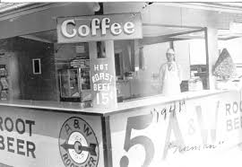 Black And White Little Falls Mn Menu A 1941 Chippewa Falls Beer Stand Root Beer