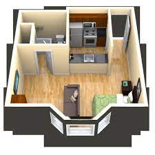 Beautiful Picture Of Efficency Apartment Ideas Small Apartment Floor Plans Apartment Layout Apartment Design