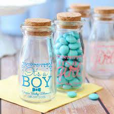 Printed Baby Vintage Milk Jar Set 12 Baby Shower Souvenirs Baby Shower Vintage Recuerdos Baby Shower