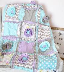 If it was pretty, i included it! Bird Crib Bedding Baby Girl Rag Quilt Aqua Gray Purple Purple Baby Bedding Baby Girl Crib Sets Baby Girl Nursery Purple