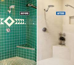 In damp areas, such as the bathroom, repairing cracked tile should be done sooner rather than later. Update Your Ceramic Tile Without Replacement With Refinishing By Miracle Method W Bathroom Wall Coverings Alternative To Bathroom Tiles Neutral Bathroom Decor