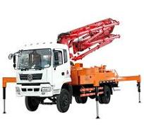 4x2 Dongfeng 26m 31m small mobile concrete boom pump truck ...