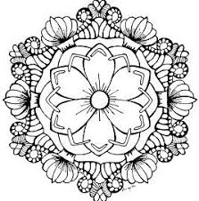 Mandala August Flower Garden Abstract Coloring Pages Mandala Coloring Pages Garden Coloring Pages