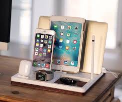 Industrial nightstand portable mobile aluminum bed side table charging station. 12 Charging Station Organizers That Will Simplify Your Work Space Huffpost Life