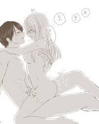 kinoshita akane, yamada akito, yamada-kun to lv999 no koi wo suru, highres,  translation request, 1boy, 1girl, abs, age difference, blush, breasts,  censored, couple, cowgirl position, hand on anothers back, hetero,  khm1173, large