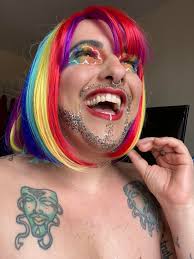 How did I do with the rainbow wig and glitter freckles?