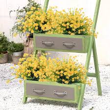 (3) total ratings 3, £6.63 new. Buy 8 Pcs Artificial Flowers Outdoor Faux Plants Uv Resistant Plastic Greenery For Indoor Outside House Home Decor Online In Turkey B08r5t4t63