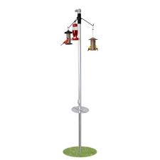 Bird Feeder Pole System Amazon Amazon Com The Feedsavr Bird Feeder Pole With Pulley Birdfeeder Stand Bird Feeder Poles Bird Feeders Diy Bird Feeder