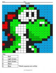 Nintendo Color By Number Coloring Squared Alphabet Coloring Pages Addition Coloring Worksheet Math Coloring