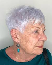 75 years old hairstyle (white hair with side bangs) 7. 18 Modern Haircuts For Women Over 70 To Look Younger Pictures Tips