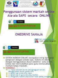 To open a new window. Tutorial Sistem Markah Online Onedrive
