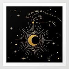 Miss Infinity Art Print By Nicnak X Small Infinity Art Moon Art Moon Vector