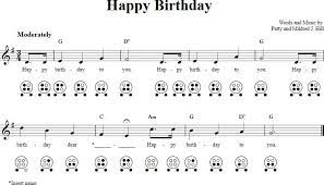 Happy Birthday Chords Sheet Music And Tab For 6 Hole Ocarina With Lyrics Ocarina Music Happy Birthday Music Music Happy