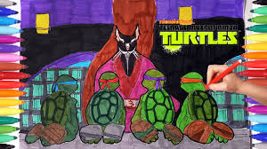 When a kingpin threatens new york city, a news reporter find a quad of mutants which makes an alliance to unravel shredder's plan as the teenage mutant ninja turtles. Teenage Mutant Ninja Turtles Tmnt Coloring Pages How To Draw Mickey Donnie Raphael Leo Youtube